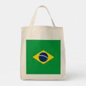 Brasilien-Flagge Tragetasche (Rückseite)