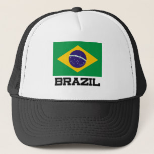Brasilien-Flagge Truckerkappe