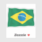 Brasilien-Flagge Vinyl-Sticker Aufkleber (Blatt)