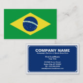 Brasilien-Flagge Visitenkarte (Vorne/Hinten)