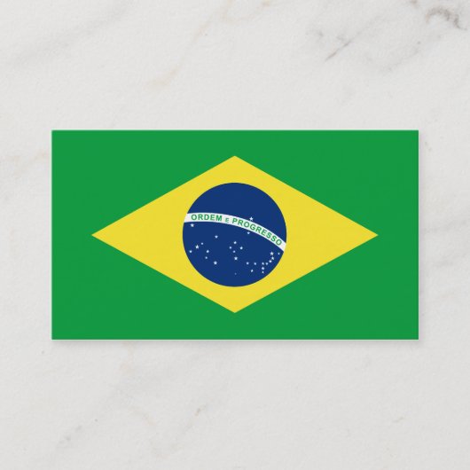 Brasilien-Flagge Visitenkarte (Vorderseite)