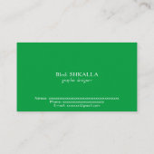 Brasilien-Flagge Visitenkarte (Rückseite)