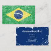 Brasilien-Flagge Visitenkarte (Vorne/Hinten)