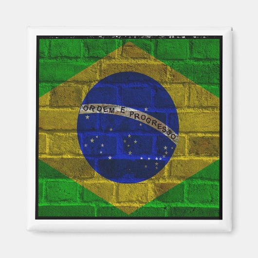 Brasilien, Flagge von Brasilien - Rio De Janeiro ( Magnet (Vorne)