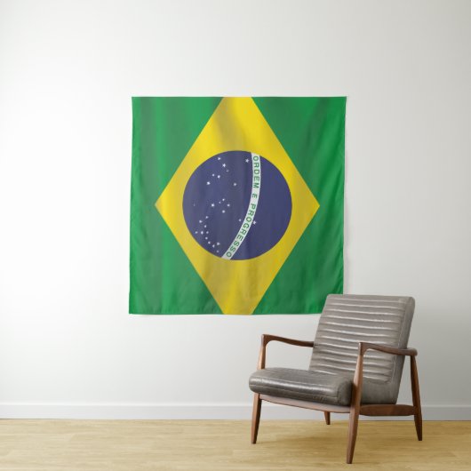 Brasilien-Flagge Wandteppich (Beispiel (Horizontal))