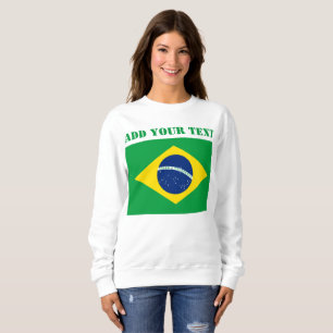 Brasilien-Flagge Weltmeisterschaft 2022 Fußball Sweatshirt