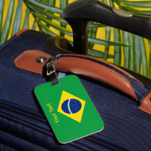 Brasilien-Flagge Weltmeisterschaft 2026 Fußball Br Gepäckanhänger