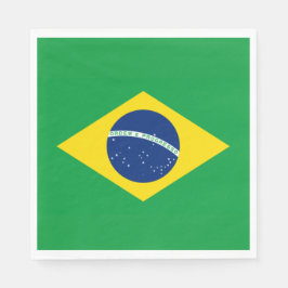 Brasilien-Flagge Weltmeisterschaft 2026 Fußball Br Serviette