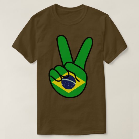 Brasilien Flagge / Zeichen T-Shirt (Design vorne)