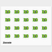 Brasilien Flaggen Aufkleber (Blatt)