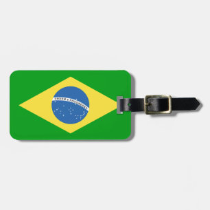 Brasilien-Flaggen-Design Gepäckanhänger