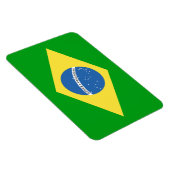 Brasilien-Flaggen-Design Magnet (Rechte Seite)