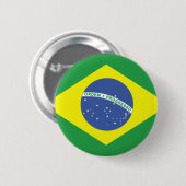 Brasilien-Flaggen-Entwurf Button (Vorne & Hinten)