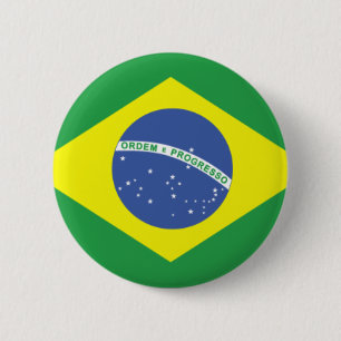 Brasilien-Flaggen-Entwurf Button