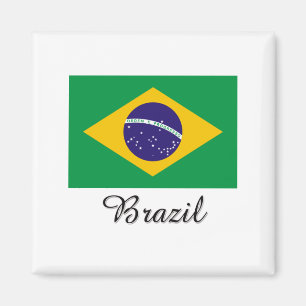 Brasilien-Flaggen-Entwurf Magnet