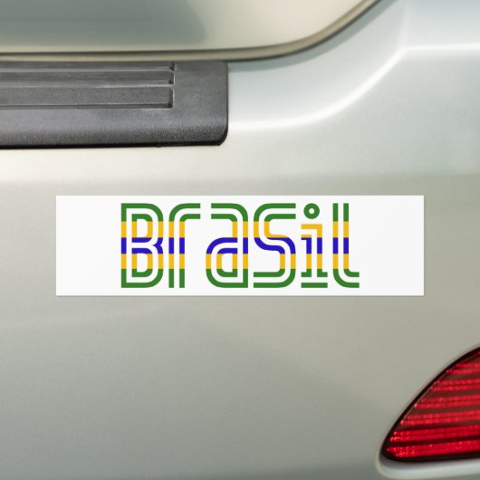 Brasilien-Flaggen-Farben! Autoaufkleber (Auf Auto)