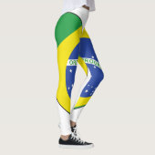 Brasilien-Flaggen-Herz Leggings (Rechts)