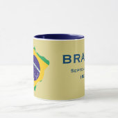 Brasilien-Flaggen-Karten-Tasse Tasse (Zentrum)