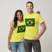 Brasilien-Flaggen-Mann-gelber T - Shirt (Unisex)