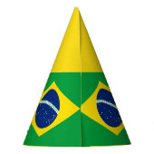 Brasilien Flaggen Party Hat Partyhütchen (Rückseite)