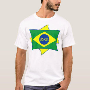 Brasilien-Flaggen-Shirt T-Shirt