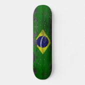 Brasilien-Flaggen-Skate-Plattform Skateboard (Vorderseite)