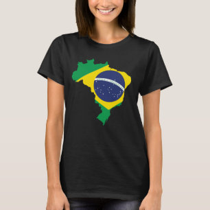 Brasilien Flaggen T - Shirt Einzigartiges brasilia
