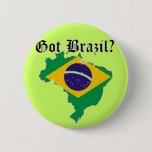 BRASILIEN-FLAGGEN-T - SHIRT UND USW. BUTTON (Vorderseite)