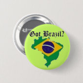BRASILIEN-FLAGGEN-T - SHIRT UND USW. BUTTON (Vorne & Hinten)