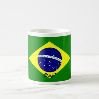 Brasilien-Flaggen-Tasse Kaffeetasse