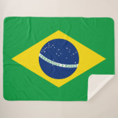 Brasilien Flaggenblankt Sherpadecke (Vorderseite (Horizontal))