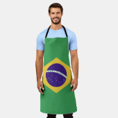 Brasilien-Flaggenemblem Schürze (Getragen)