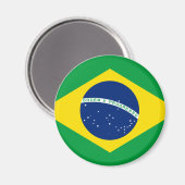 Brasilien Flaggenmagnet Magnet (Vorderseite/Rückseite)