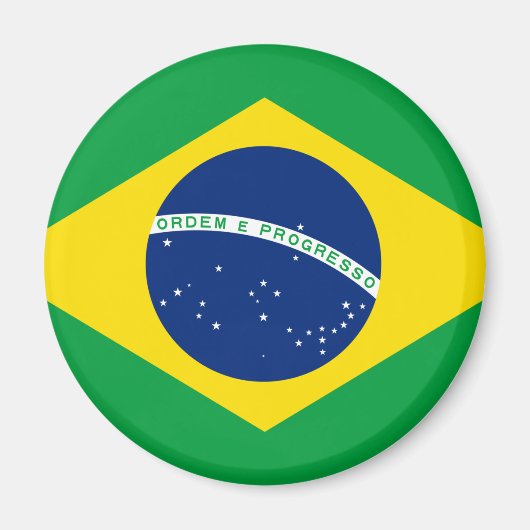 Brasilien Flaggenmagnet Magnet (Vorne)