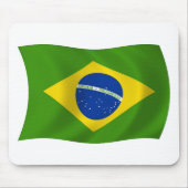 Brasilien Flaggenmousepad Mousepad (Vorne)