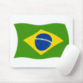 Brasilien Flaggenmousepad Mousepad (Mit Mouse)