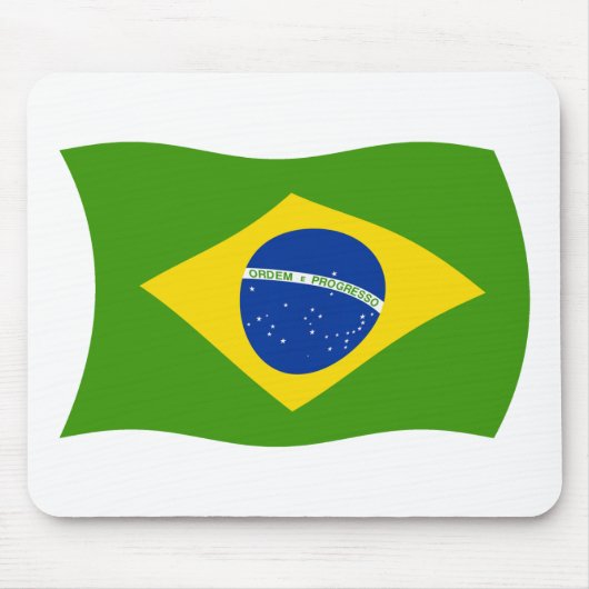 Brasilien Flaggenmousepad Mousepad (Vorne)
