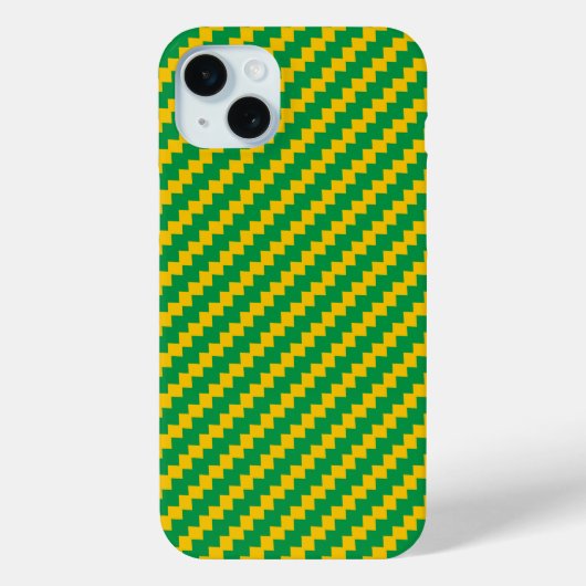 Brasilien-Flaggenmuster Case-Mate iPhone Hülle (Rückseite)