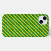 Brasilien-Flaggenmuster Case-Mate iPhone Hülle (Rückseite (Horizontal))