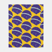 Brasilien-Flaggenmuster Fleecedecke (Vorderseite)