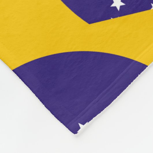 Brasilien-Flaggenmuster Fleecedecke (Ecke)