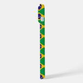 Brasilien-Flaggenmuster iPhone Hülle (Linke Seite)