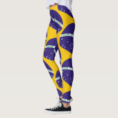 Brasilien-Flaggenmuster Leggings (Links)