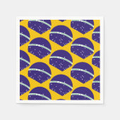 Brasilien-Flaggenmuster Serviette (Vorderseite)