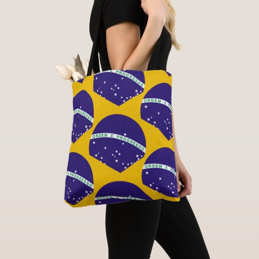 Brasilien-Flaggenmuster Tasche (Von Nahem)