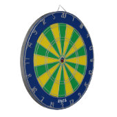 Brasilien Flaggenpatrons Bullseye Dartscheibe (Vorderseite Links)