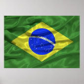 Brasilien-Flaggenplakat Poster (Vorne)