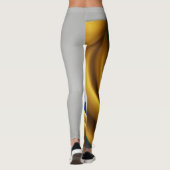 Brasilien Flaggenseidenstruktur Leggings (Rückseite)