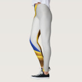 Brasilien Flaggenseidenstruktur Leggings (Links)