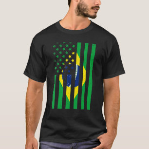 Brasilien Flaggenstaat Amerikanische Flagge Brasil T-Shirt